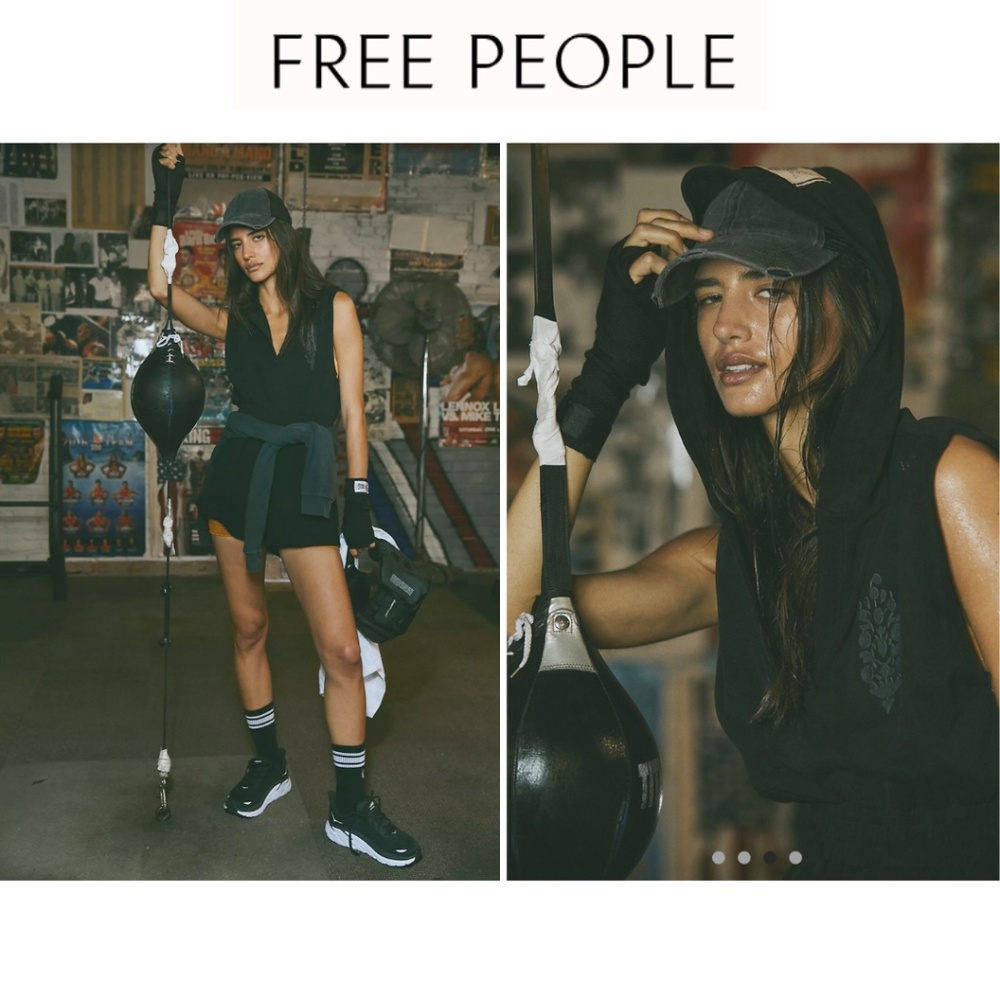Free People Movement x Everlast Hooded Romper
